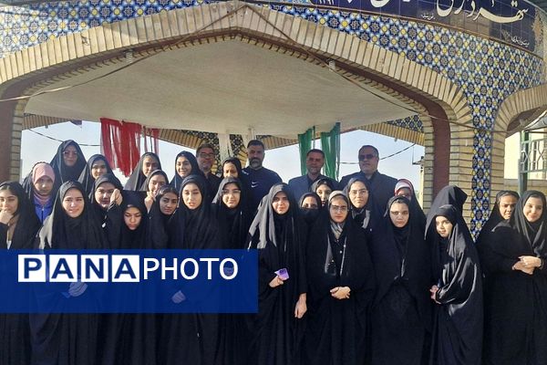 عطر ایمان در آیین بدرقه دختران راهیان نور فشافویه 