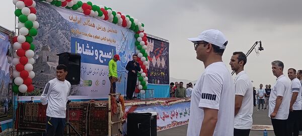 جلوه‌هایی از ورزش صبحگاهی همگانی در آشخانه 