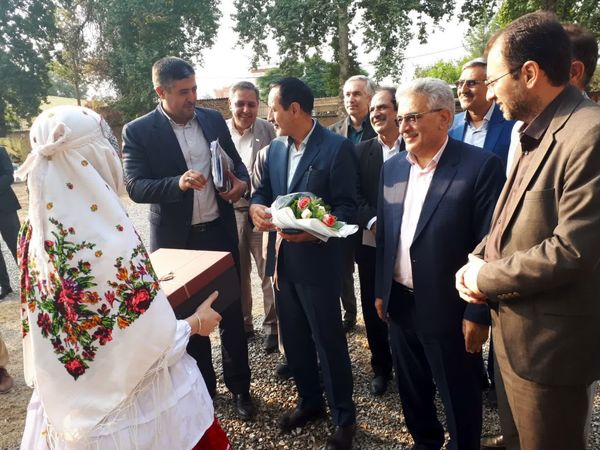 آیین افتتاح طرح آبیاری نوین مزرعه تعاونی در روستای اسلام آباد شهرستان سملقان