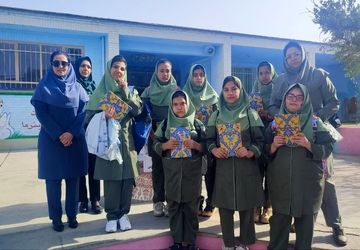 آیین بازگشایی مدارس و نواختن زنگ مهر و ایثار در دبستان میلاد نیشابور 