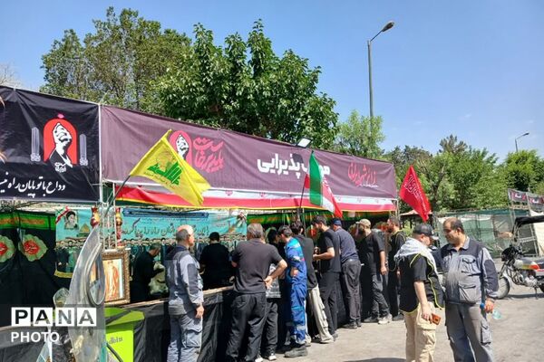 خداحافظ ای خادمِ دین و ملت؛ موکب «دلدادگان رهبر شهید» در فیروزکوه 