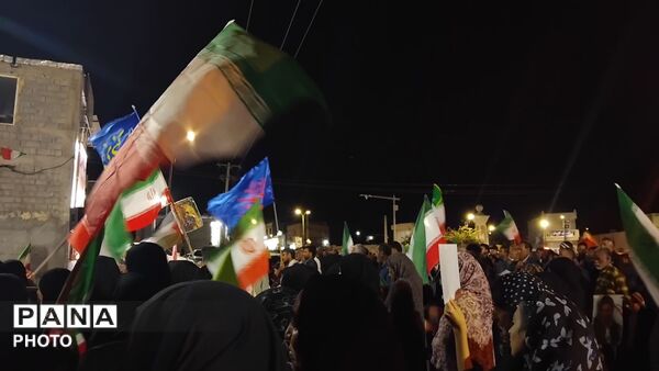  تجدید پیمان با مقاومت در تجمع مردم زیارتعلی رودان و محکومیت حملات آمریکا