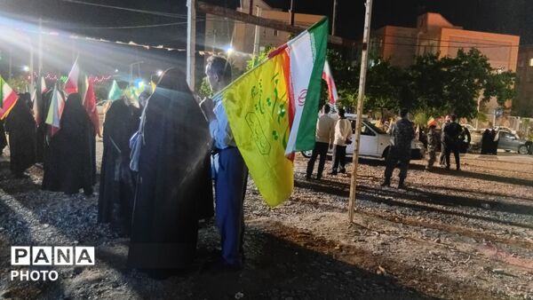 شب نود و هشتم شکوه حضور مردم در پیاده‌روی معنوی قاسم‌آباد