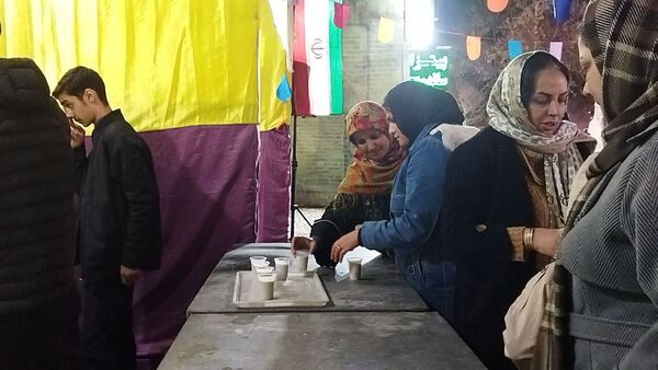 حضور نوجوانان و جوانان در فعالیت موکب امیر المومنین نیشابور 