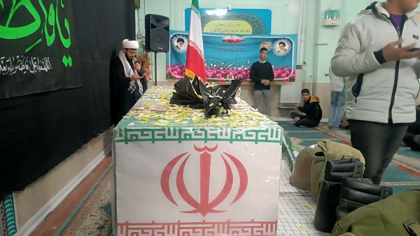 مراسم استقبال از شهید گمنام در دبیرستان شاهد ابوذر غفاری نیشابور 