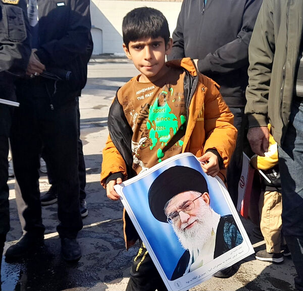 راهپیمایی 22 بهمن در شهر جعفریه قم