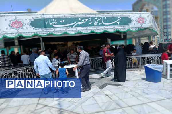 پذیرایی مردم بوشهر در چایخانه امام رضا(ع) 