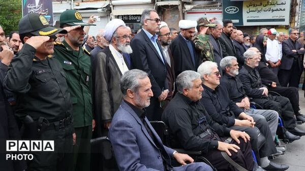 تشییع پیکر جانباز شهید «حاج سیامک حسین پناه اقدم» در مرند 