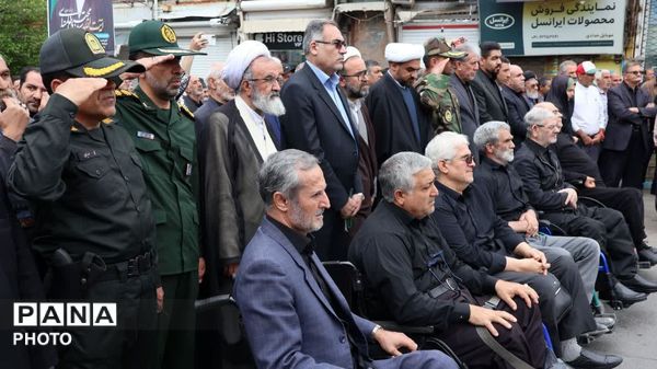 تشییع پیکر جانباز شهید «حاج سیامک حسین پناه اقدم» در مرند 