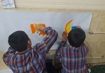 جشنواره  امید فردا ،هنر آسمانی ،نقاشی همگانی