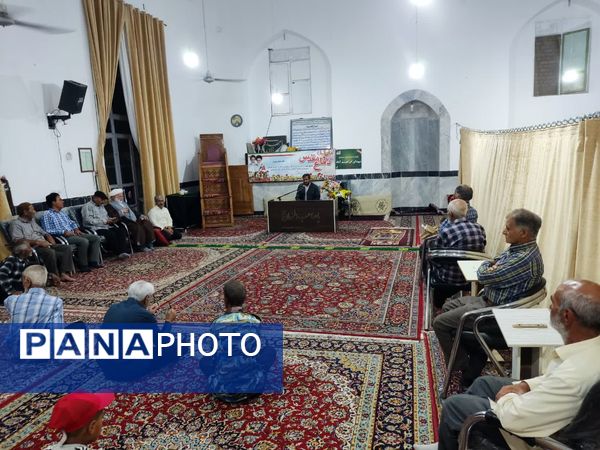 جلسه جهاد تبیین وحماسه های دوران دفاع مقدس در مساجد روستاها و شهرستان خلیل آباد 