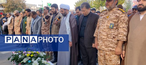 وداع با پیکر جانباز شهید، عبدالحسین خاکشور در شهرستان شیروان