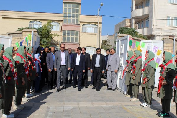 افتتاح سالن ورزشی زنده یاد حاج علی اکبر رخصت در هنرستان کار و دانش فارابی نیشابور