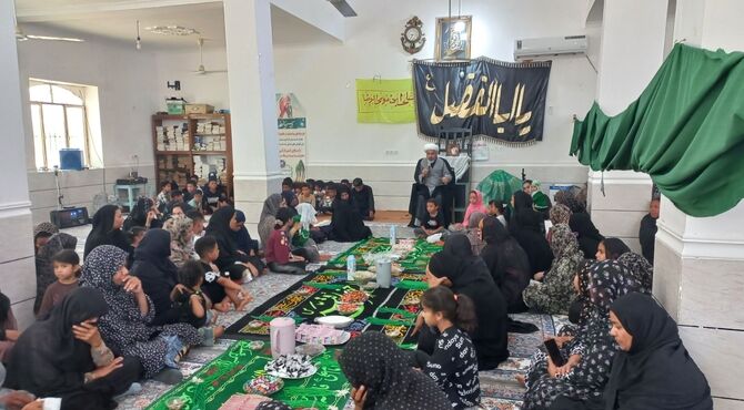 اجتماع بزرگ شیرخوارگان حسینی در شهر شمیل بندرعباس