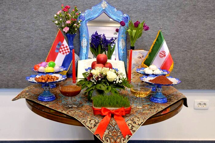 سفره هفت سین ایرانی در پارلمان کرواسی