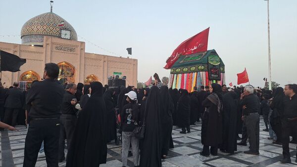 عزاداری هیئت‌های مذهبی در بارگاه منور امام زاده محمد عابد کاخک