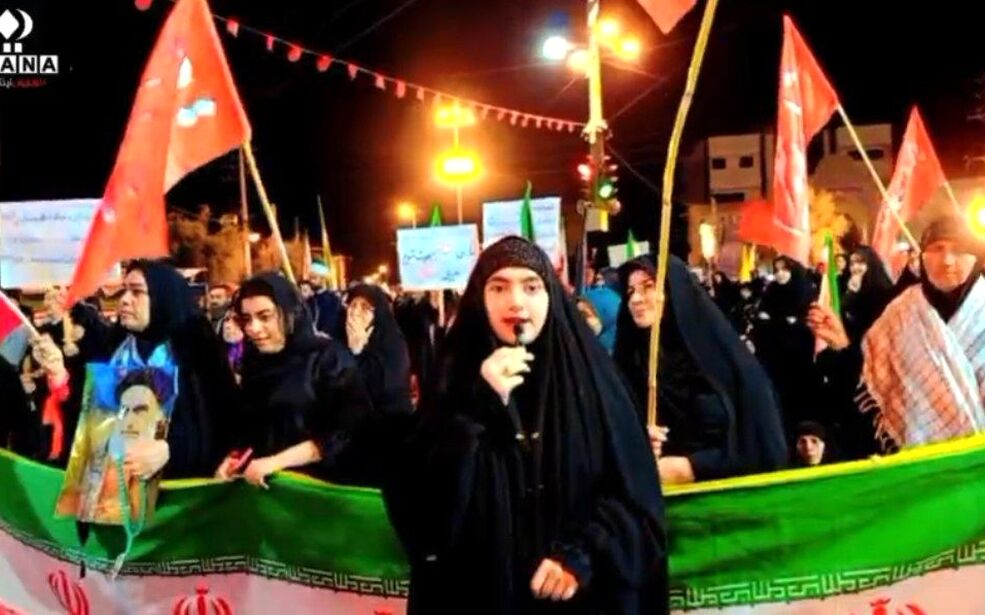 برگزاری مراسم عزاداری علم‌بندان در میدان انقلاب شهرستان کردکوی