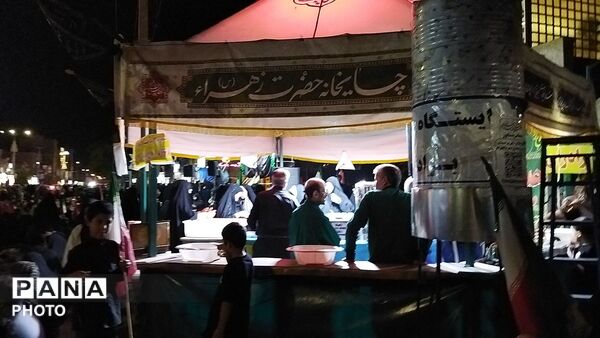 چایخانه هیئت فاطمه الزهرا  در شب صد و بیست و ششم
