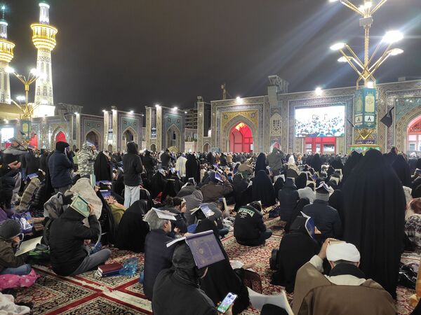 مراسم احیا در شب ۲۳ ماه رمضان در حرم مطهر رضوی 