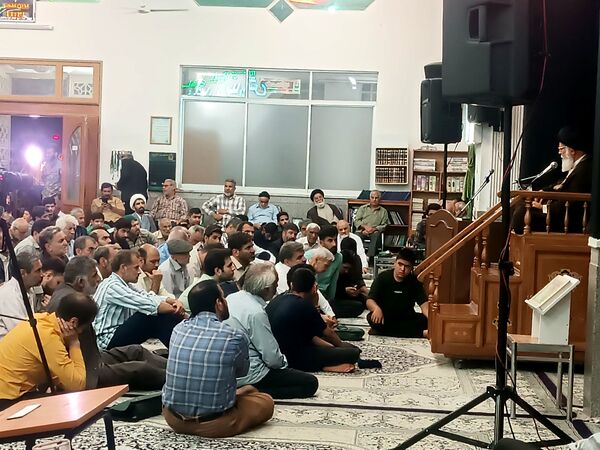 مراسم نخستین سالگرد شهادت شهدای خدمت در مسجد الهادی نیشابور 