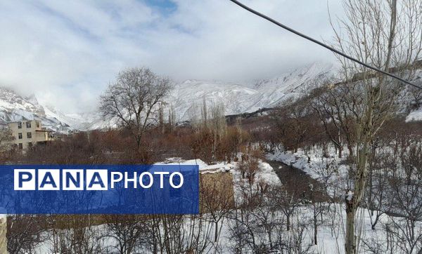 بارش اولین برف پاییزی آذر ماه  ۱۴۰۳ در شهر زیبای بار