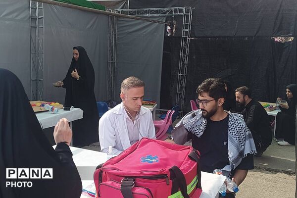 خدمت رسانی اداره آموزش و پرورش کهریزک در موکب عشاق الحسین اربعین