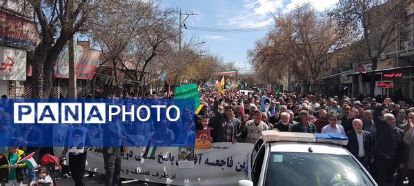 حضور پرشور مردم شهرستان سملقان در راهپیمایی روز قدس