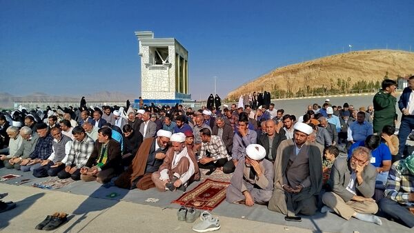 اقامه نماز باران به امامت حجت‌الاسلام والمسلمین محمدجواد شریعتی نژاد در شهرستان سملقان