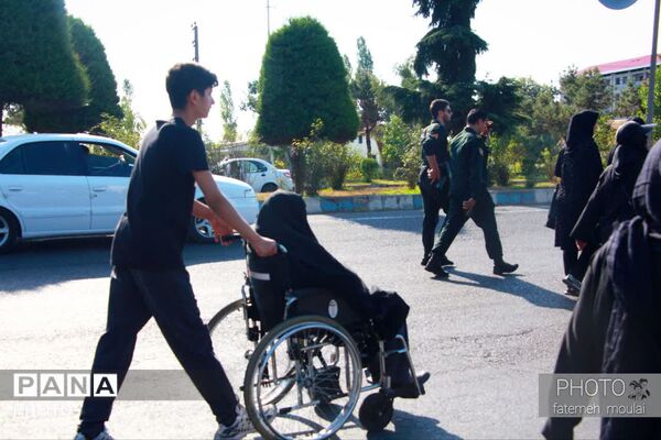پیاده‌روی باشکوه جاماندگان اربعین حسینی (ع) در آستارا