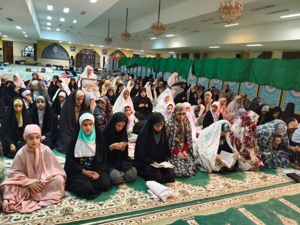لحظات ناب اعتکاف دانش‌آموزی دختران در جاسک