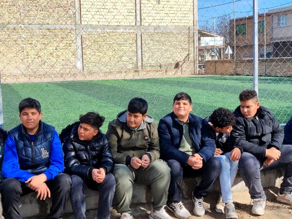افتتاح چمن مصنوعی روستای قره مصلی