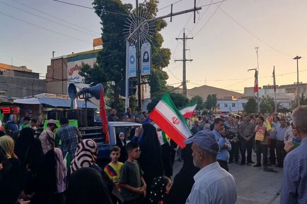 جشن بزرگ پیروزی رزمندگان اسلام در نبرد علیه رژیم صهیونیستی و آمریکای جنایتکار در شهرستان قروه