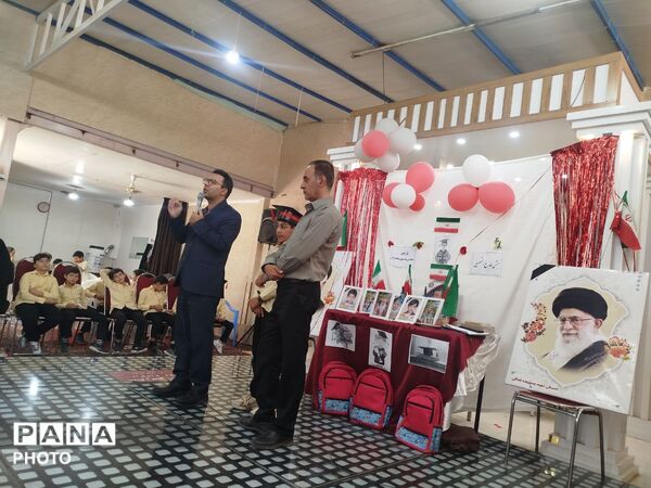 جشن فارغ‌التحصیلی دانش‌آموزان پایه ششم دبستان شهید پسندیده فدافن