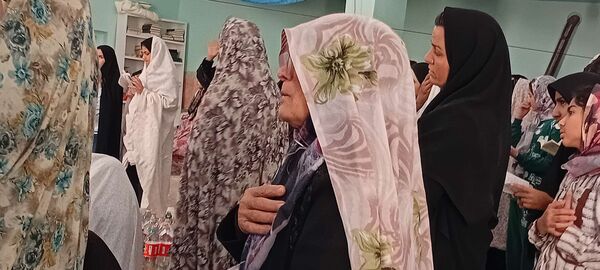 تلاوت دعای ام داوود توسط معتکفین روستای نقاب خلیل آباد