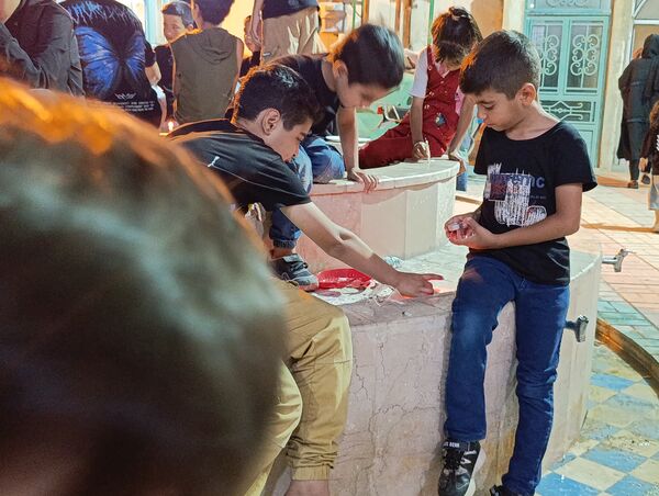 مراسم شام غریبان شهدای دشت کربلا در مسجد صاحب الزمان آشخانه 