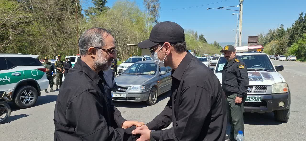 بازدید فرمانده انتظامی گلستان از خدمت‌رسانی کارکنان انتظامی در کردکوی 