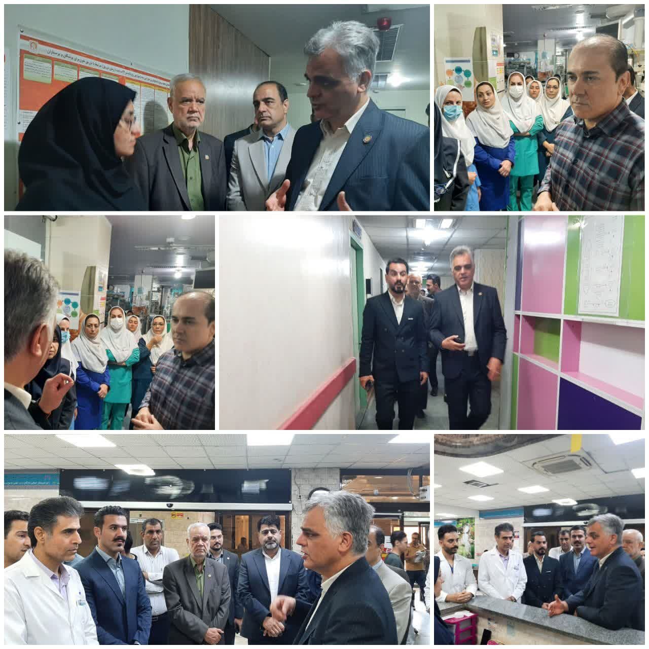 بازدید رئیس سازمان نظام پرستاری کشور از بیمارستان شهید رحیمی خرم‌آباد