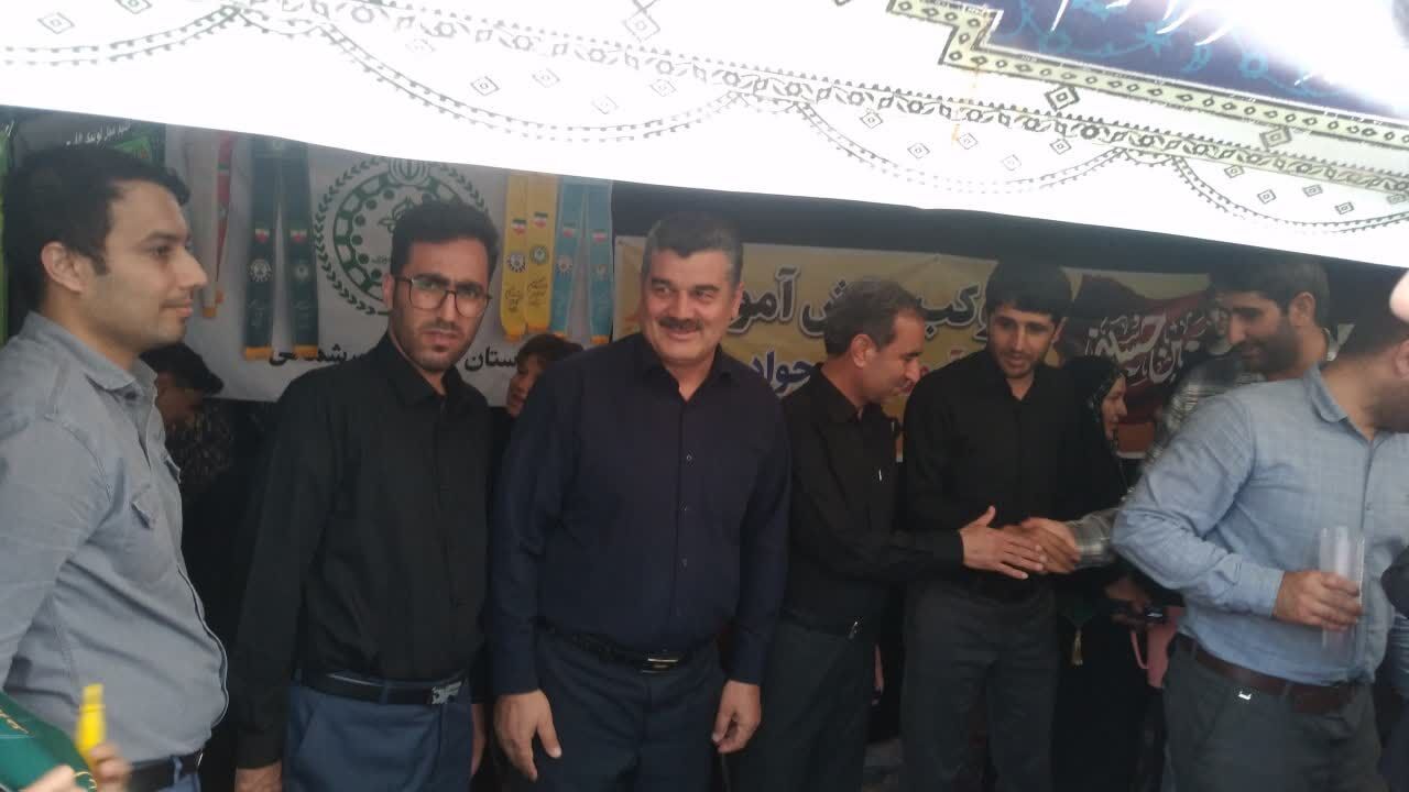 برپایی موکب نهادهای اداره آموزش و پرورش در شیروان
