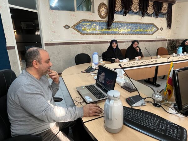 حضور فعال همکاران شهرستان قدس به صورت مجازی در دومین جلسه ستاد بزرگداشت دهه فجر  