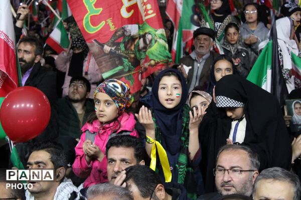 مراسم باشکوه اربعین شهادت رهبر شهید انقلاب اسلامی وشهدای میناب