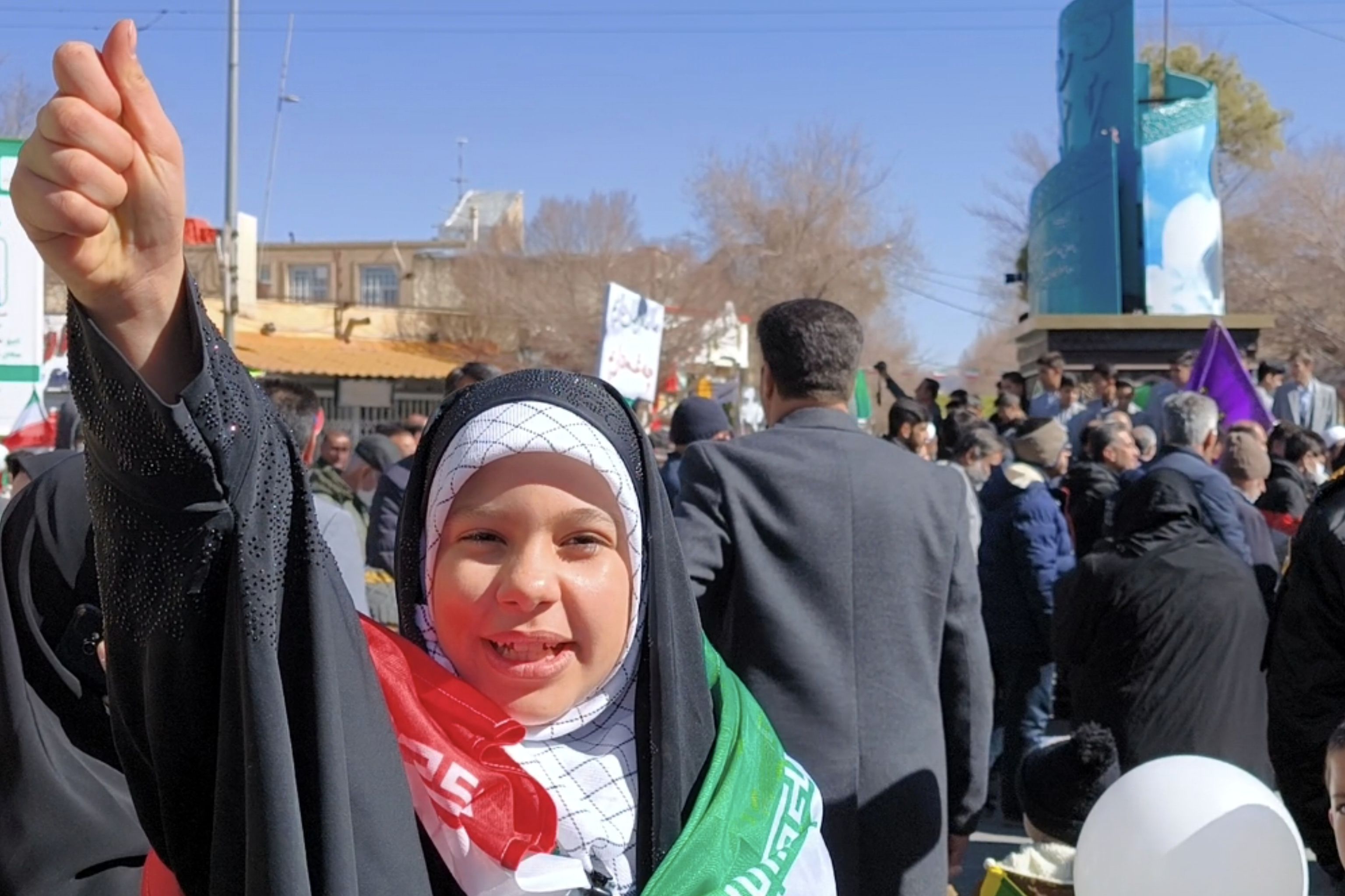 راهپیمایی ۲۲ بهمن در چهل و ششمین سالگرد پیروزی شکوهمند انقلاب اسلامی در شهرستان آباده