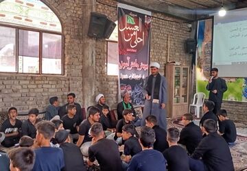 برگزاری سوگواره احلی من العسل در مسجد آل یاسین فاروج