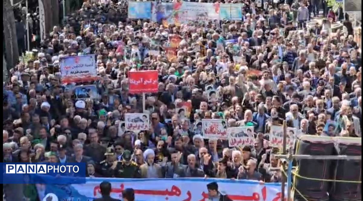 راهپیمایی باشکوه روز جهانی قدس در شهرستان خلیل‌آباد