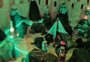 برگزاری مراسم عزاداری شام غریبان در مسجد الزهراء اصفهان