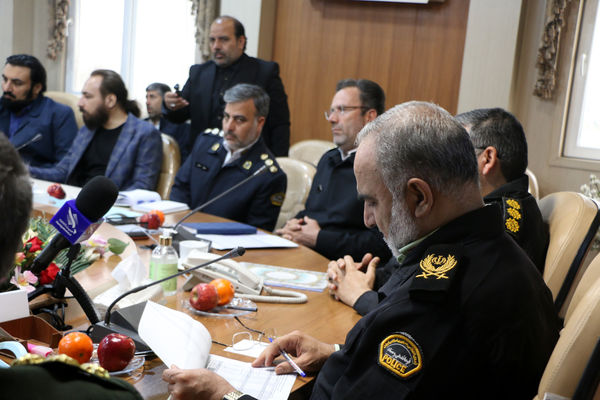 نشست رسانه ای فرمانده انتظامی قم