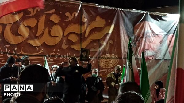 اجتماع مردمی در بیست و پنجمین شب از مراسمات بلوار فضل نیشابور 
