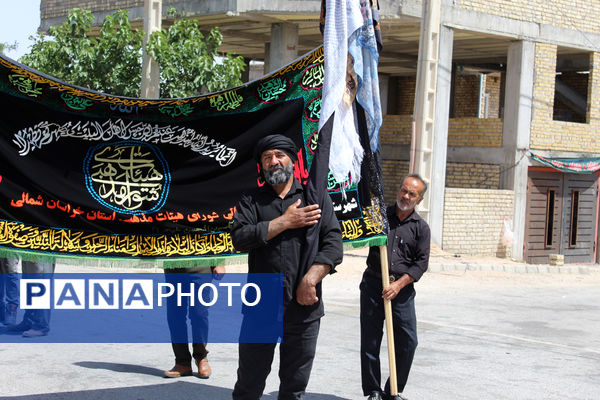 عزاداری تاسوعای حسینی در شهر درق 