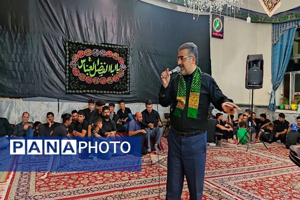 مراسم عزاداری شب تاسوعای حسینی در مسجد جامع شهر بار