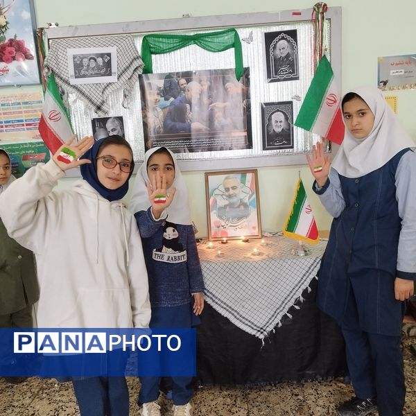 پنجمین سالگرد سردار قاسم سلیمانی در مدرسه شهید خاقانی شیروان