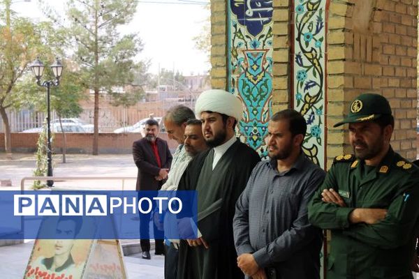 مراسم غباررویی مزار شهدای شهرستان خلیل آباد 